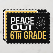 卒業おめでとう！6年生パーティー 招待状 (正面/裏面)