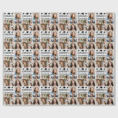 卒業おめでとう 8枚フォトコラージュ 名前入り ラッピングペーパー (フラット)