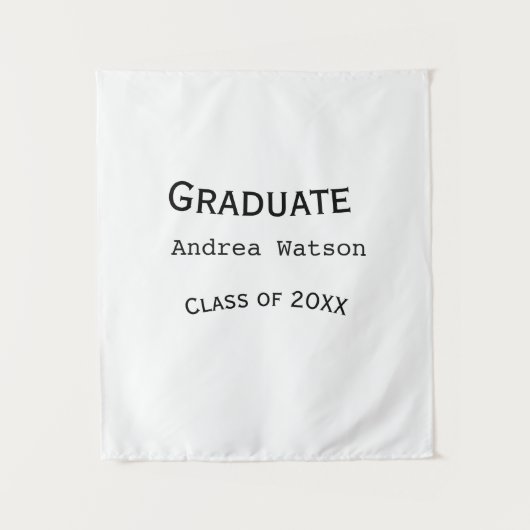 卒業おめでとう graduate name 20XX年度修了 タペストリー (正面)