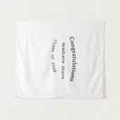 卒業おめでとう graduate name 20XX年度修了 タペストリー (正面(横))