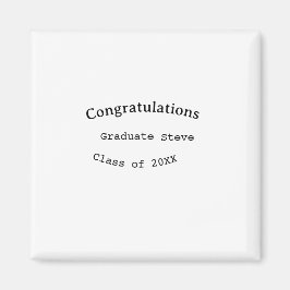 卒業おめでとう graduate name 20XX年度修了 マグネット