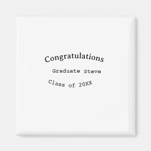 卒業おめでとう graduate name 20XX年度修了 マグネット