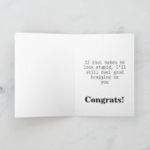 卒業おもしろいおめでとう カード (内部)