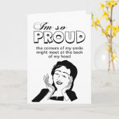 卒業おもしろいおめでとう カード (黄色い花)