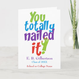 卒業おもしろいおめでとう カード