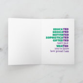 卒業おもしろいおめでとう カード (内部)