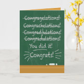 卒業おもしろいおめでとう カード (黄色い花)