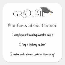 卒業おもしろいの事実の上限 スクエアシール