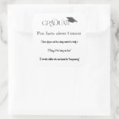 卒業おもしろいの事実の上限 スクエアシール (バッグ)