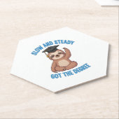 卒業おもしろいの怠け ペーパーコースター (アングル)