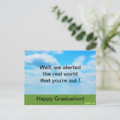 卒業おもしろいはがき 案内ポストカード (スタンド正面)