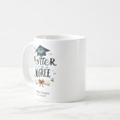 卒業おもしろいは何も理解しパーソナライズされたない コーヒーマグカップ (正面左)