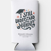 卒業おもしろいは何も理解しパーソナライズされたない スリム缶クーラー