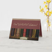 卒業おもしろいカードおめでとう カード (黄色い花)