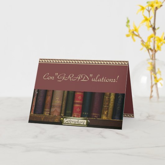 卒業おもしろいカードおめでとう カード (黄色い花)