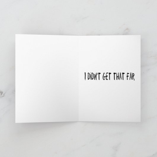 卒業おもしろいカード – おめでとう カード (内部)