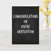 卒業おもしろいカード – おめでとう カード (黄色い花)