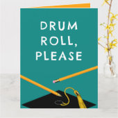 卒業おもしろいカード カード (黄色い花)