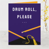 卒業おもしろいカード カード (黄色い花)