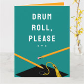 卒業おもしろいカード カード (黄色い花)