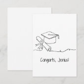 卒業おもしろいカード サンキューカード (正面/裏面)