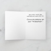 卒業おもしろいカード:ビーバーの10代のトラブル カード (内部)