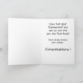 卒業おもしろいカード：今すぐジョブを取得 カード (内部)