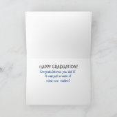 卒業おもしろいカード – Telekinesis School カード (内部)