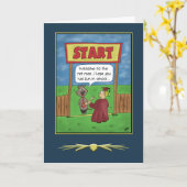 卒業おもしろいカードThe Rat Race カード (黄色い花)