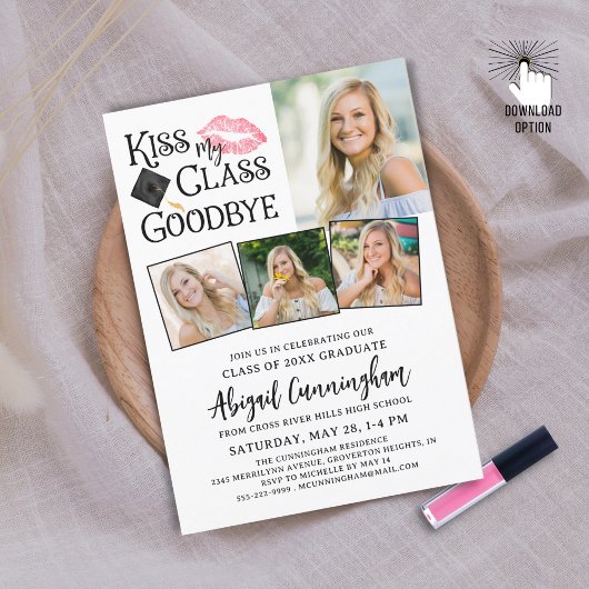 卒業おもしろいキスMY CLASS GOODBYE 4 Photos 招待状