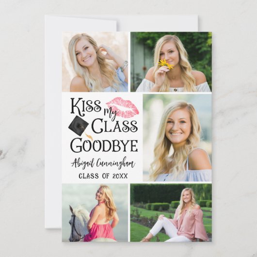 卒業おもしろいキスMY CLASS GOODBYE 6 Photo 案内状 (正面)