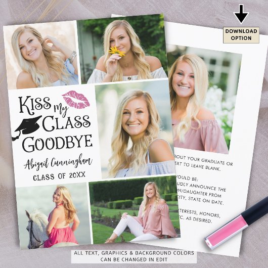 卒業おもしろいキスMY CLASS GOODBYE 6 Photo 案内状