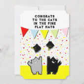 卒業おもしろいパーティー招待状 招待状 (正面)