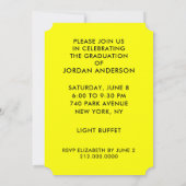 卒業おもしろいパーティー招待状 招待状 (裏面)