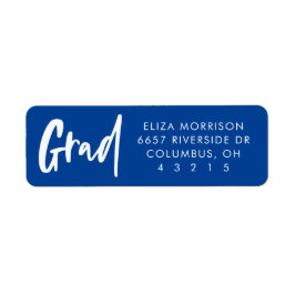 卒業おもしろいモダンはっきりした卒業差出人住所 ラベル