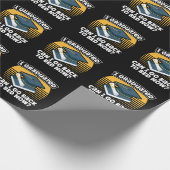 卒業おもしろいユーモア怠惰な学生の眠い ラッピングペーパー (角)