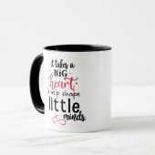 卒業おもしろい先生、大きなハートを要する。 マグカップ (正面左)