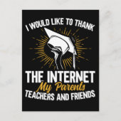 卒業おもしろい冗談の大学院嫌みな学生 ポストカード (正面)