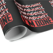 卒業おもしろい冗談嫌みな学生卒業 ラッピングペーパー (ロールコーナー)