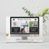 卒業おもしろい写真パーティー 招待状 (スタンド正面)