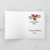 卒業おもしろい時のシープスキンのグリーティングカード カード (内部)