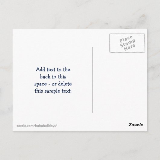 卒業おもしろい猿のパーソナライズされた発表 ポストカード (裏面)