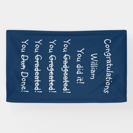 卒業おもしろい祝賀会 横断幕 (横)