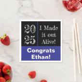 卒業おもしろい2025 スタンダードカクテルナプキン (インサイチュ)