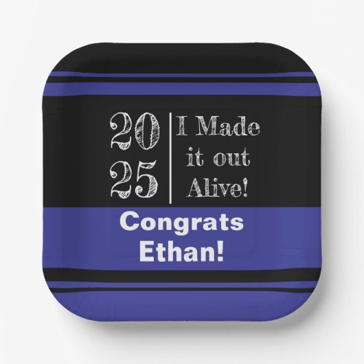 卒業おもしろい2025 ペーパープレート (正面)