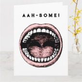 卒業おもしろい カード (黄色い花)