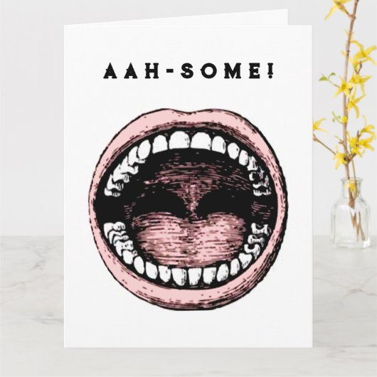 卒業おもしろい カード (黄色い花)