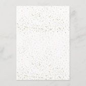 卒業お洒落パーティーのディナーメニュー メニュー (裏面)