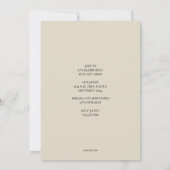 卒業お洒落招待状 案内状 (裏面)