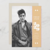 卒業お洒落招待状 案内状 (正面/裏面)